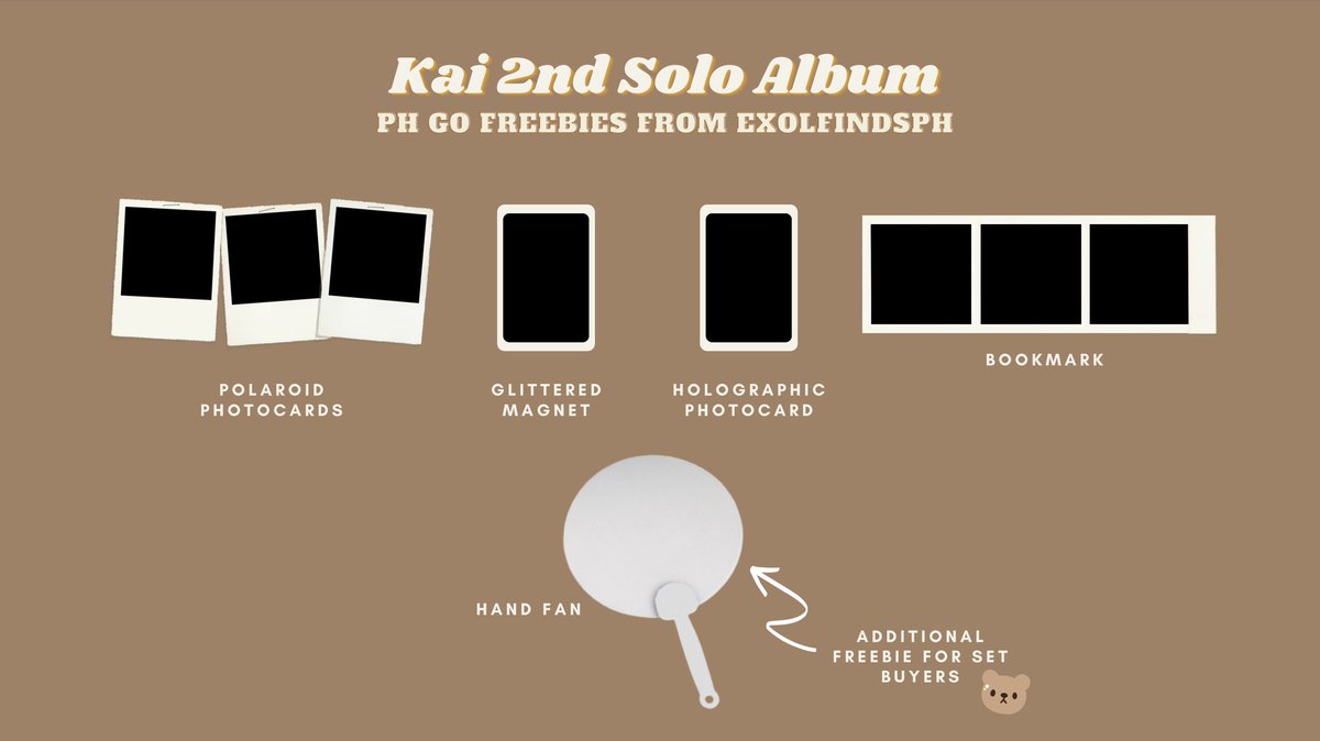 exolfindsph's tweet photo. [#exolfindsPHGO]
✨ KAI 2nd Solo Album PH GO ✨

✨ Photobook Ver A/B: 720 each
✨ Digipack Ver: 570 each
✨ SET: 1,950
✨ from ktown4u with POB
✨ NORMAL ETA
✨ with freebies [see image for preview]
✨ DOO: Nov 29, 2021
✨ DOP: Dec 30, 2021

order form: https://t.co/29qm0abody https://t.co/iO7fuIeJxo