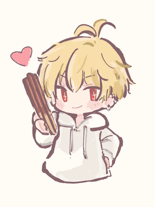 「ポッキーの日」
#あるまぁーと
#なつめせんせ絵 
#せんたんあーと 
#画レージ 