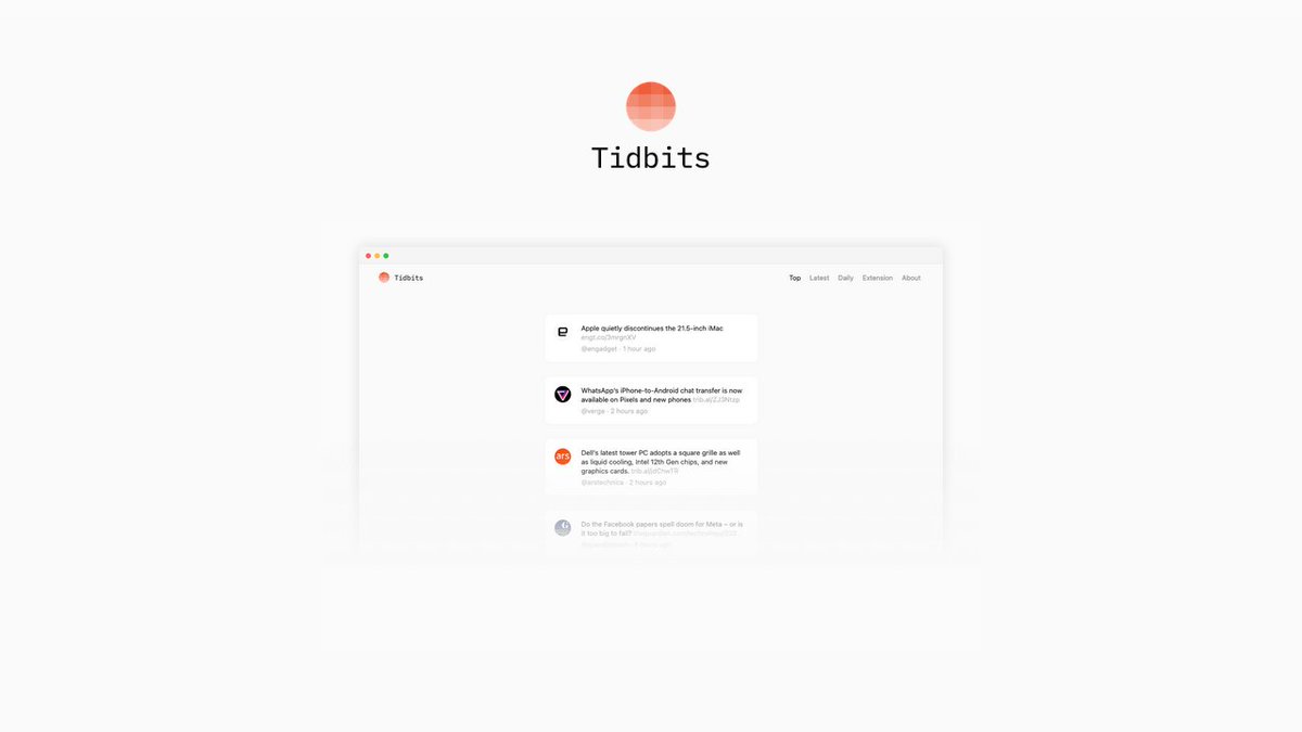 peekdotnews's tweet photo. 👋 Morning Reader has a new name, design, and algorithm. But same idea: A simple way to keep up with technology news.
https://t.co/XRmjfxFtLL https://t.co/IqqAz8uOuJ