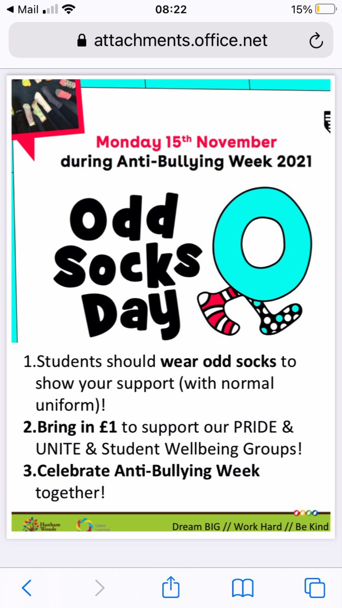 MsJamesDSL's tweet photo. Celebrate with us! It’s Anti-Bullying week next week and @HanhamWoods are kicking it off by cracking out the crazy socks and supporting our amazing Student Leaders! Please Retweet and spread the word! #BeKind https://t.co/dDQA5LQ8FZ