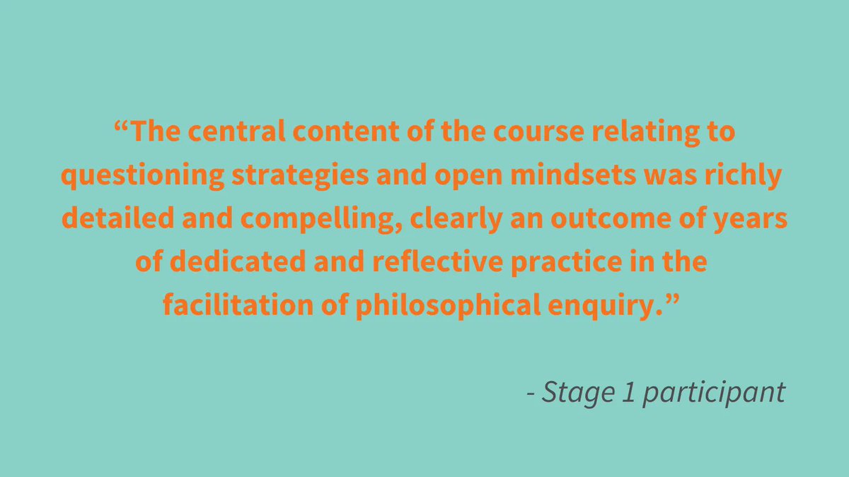 Look in-depth at the theory and practice of facilitating philosophical enquiries with children/young people, suitable for those new to P4C, as well as those who have experience. Our next Stage 1 course happening end of Nov, book your space here quick: buff.ly/2RmkuI6