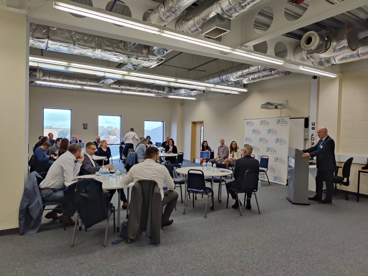 CoBCollege's tweet photo. The coffee has been poured, the breakfast has been served, seats have been taken and our Chief Executive and Principal Rich Harris has welcomed our guests to the second Construction Question Time!
#MyBristolCollege #CoBCQuestionTime #CoBConstruction https://t.co/Y96BDNze5O