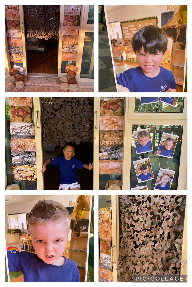 JESSPrimaryFS2's tweet photo. This week the children @JESSPrimaryFS2 traveled back
to the Stone Age. The classrooms were transformed into caves with primitive art work of prehistoric animals. They even went on a hunt for their lunch! #JESSPriLearningEnvironments #JESSPriCreativity https://t.co/aGcrzjg8VO