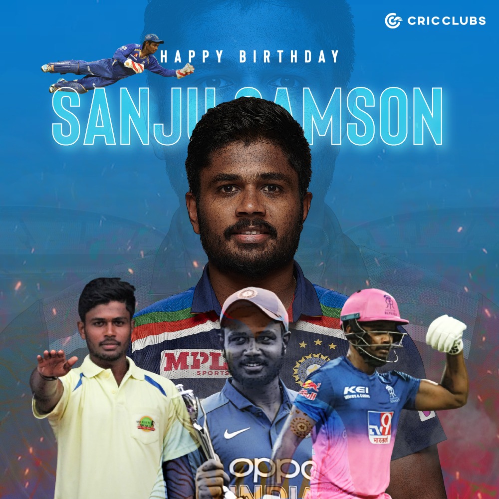 Here\s wishing Sanju Samson a very happy birthday 