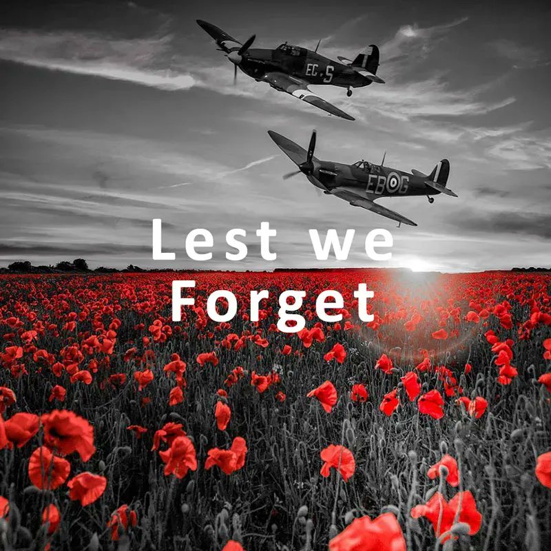 Today at 11 am we will be joining the nation to remember all those who fell protecting a future they would never see. We will never forget the sacrifice you made.
#TwoMinuteSilence #ArmisticeDay #Remembrance #RBL100