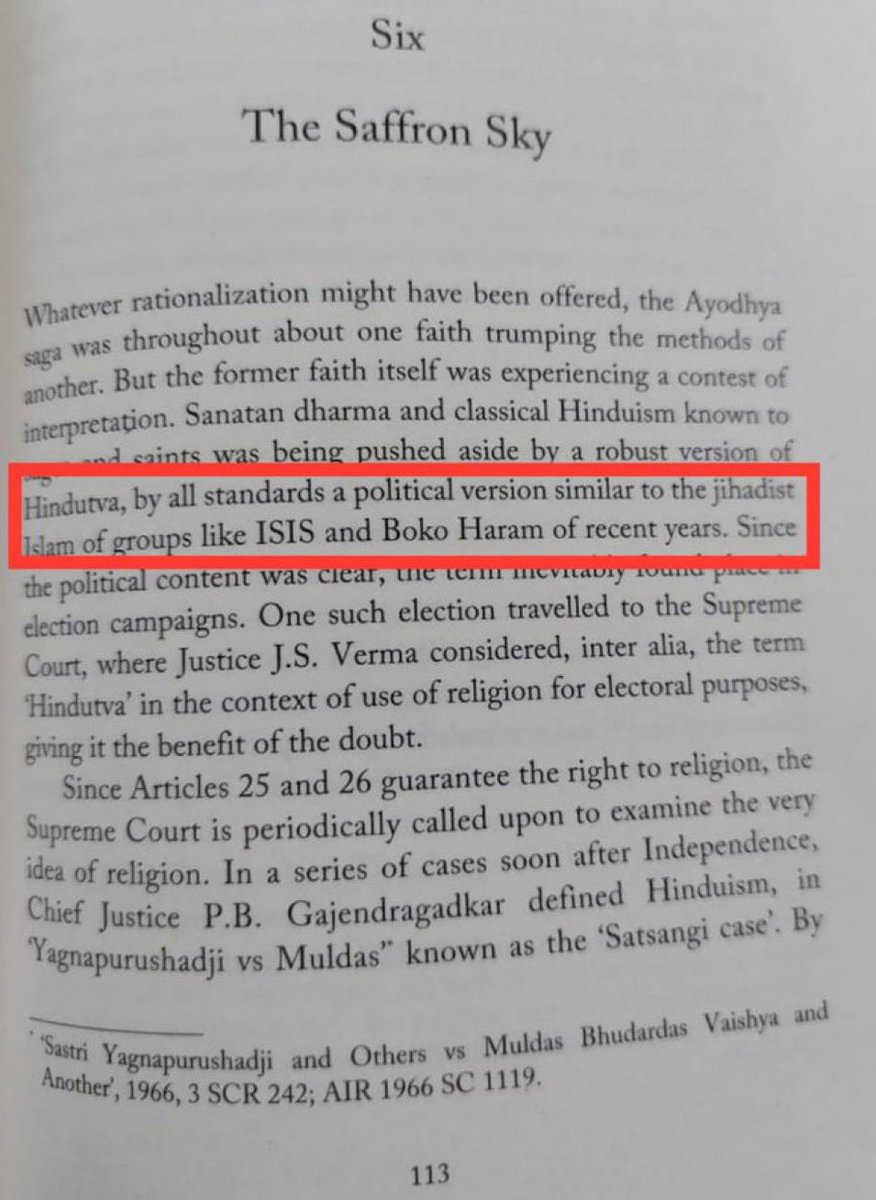 priyankac19's tweet photo. A book comparing Hindutva to terror outfits ISIS &amp;Boko Haram,is an attempt to demonise Hindu religion that has only spoken of Vasudhaiva Kutumbakam.Half baked information can get you book publicity but unnecessary consequences of hurting sentiments of millions of Hindus.Shame. https://t.co/adnsmZGw4L