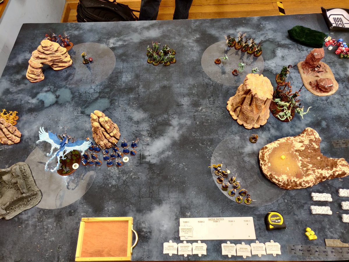 HobbySummerbell's tweet photo. First game since #WWOne last night! Also the first time I’d played using battle tactics and matched play rules in AoS. Great fun - and nice to meet a new local opponent! https://t.co/DKkWYzusDo
