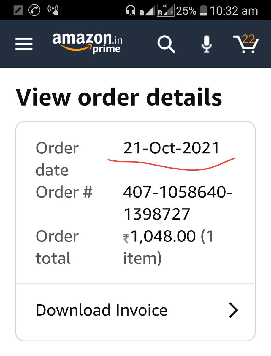 JoseChandran202's tweet photo. @AmazonHelp Still not received the Amazon order, cancel my order and refund the full amount. Why should I wait for 21 days for an item from Amazon 😠😡. Forward to the concerned team and do the needful, details in screenshot.
#amazonIN
#ecomexpress_Ofc https://t.co/mSOzENgU5u