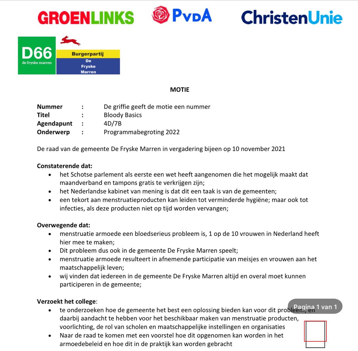GroenLinks DFM tweet media