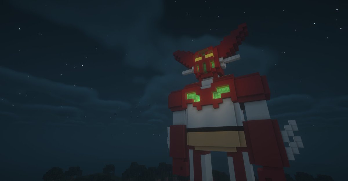 g_satsu's tweet photo. So I started building Getter 1 in Minecraft yesterday and just finished it during online classes https://t.co/6JO9XWnF9r