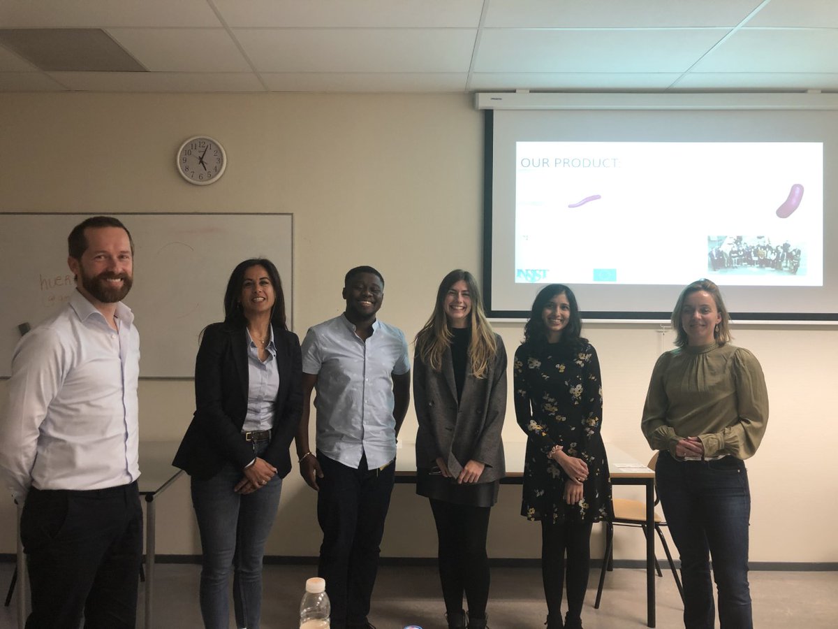 INSISTers Praneeta Konduri &amp; Nerea Arrarte, with colleague Yaw Kusi Mensah, gave the best pitch to commercialize the in-silico models developed by our partner, POLIMI, in an Entrepreneurship course organized by the AUMC in collaboration with ACE incubator.Congrats! #INSIST #h2020