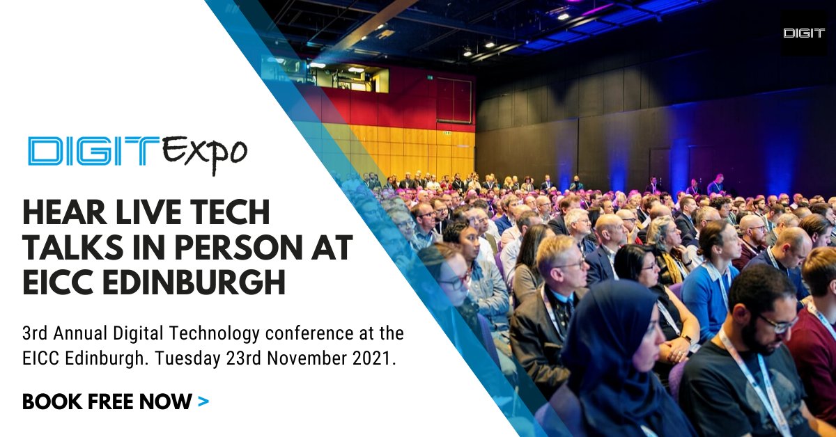 digitfyi's tweet photo. Hear live tech talks in person at the EICC in Edinburgh on 23rd Nov at #DIGITExpo. See the conference speakers and agenda now at: https://t.co/JOe9JPEVER
#event #events #eventindustry #conference #edinburgh #eventedinburgh #conferenceedinburgh #tech #techevent #technology https://t.co/KZoxDz49pw
