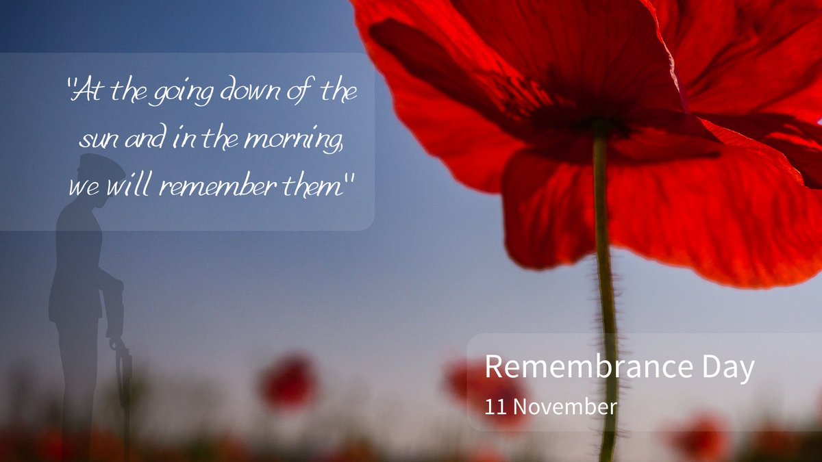 Today we pay our respects to our Armed Forces community past and present, recognising the service and sacrifice of those that have defended our freedoms. #RemembranceDay