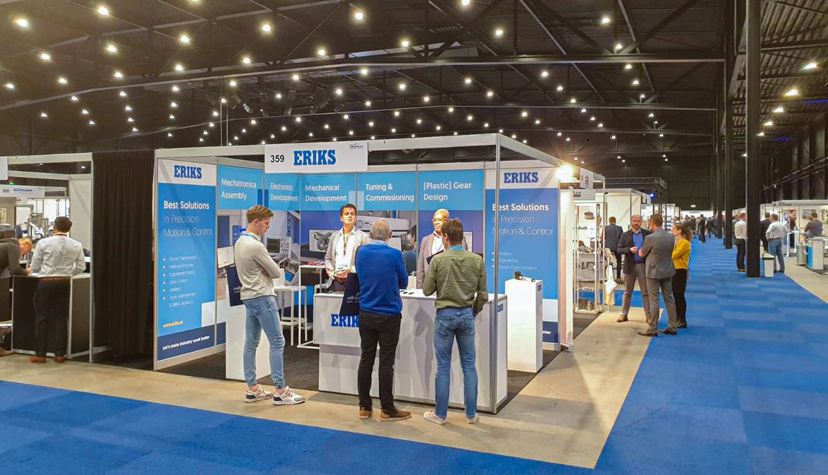 ERIKSbv's tweet photo. Ontmoet ERIKS vandaag 11 november op de 
@Precisiebeurs in de Brabanthallen. Praat met onze precision &amp; motion control experts op stand 359.
Om 13:30 uur onze lezing "Hoe kan de #maakindustrie zich voorbereiden op de toekomst?"
#ERIKS #precisiebeurs #engineering #ASML #Nevat https://t.co/5LnsIGCDP6