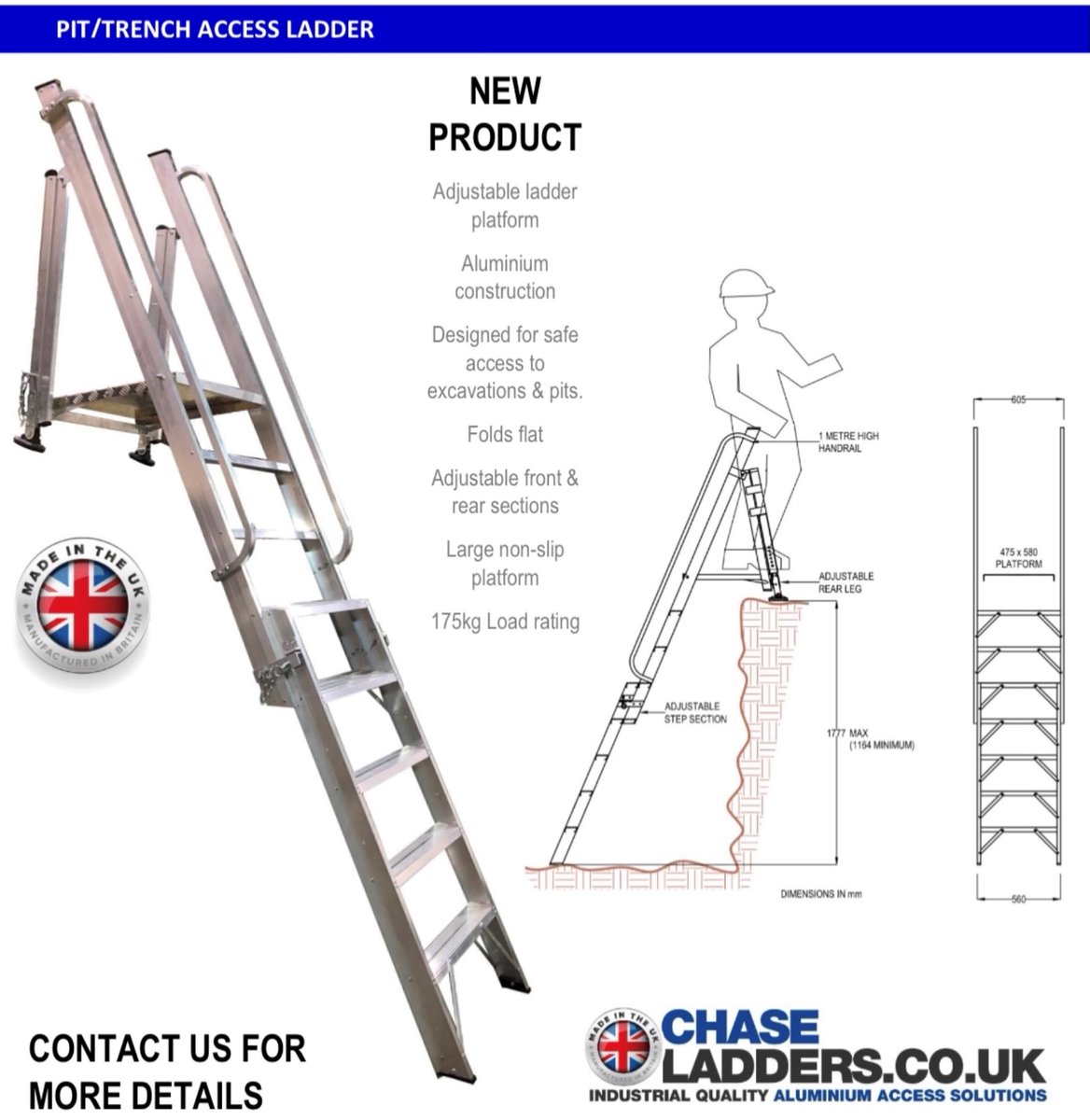 ALL NEW- PIT ACCESS LADDER !