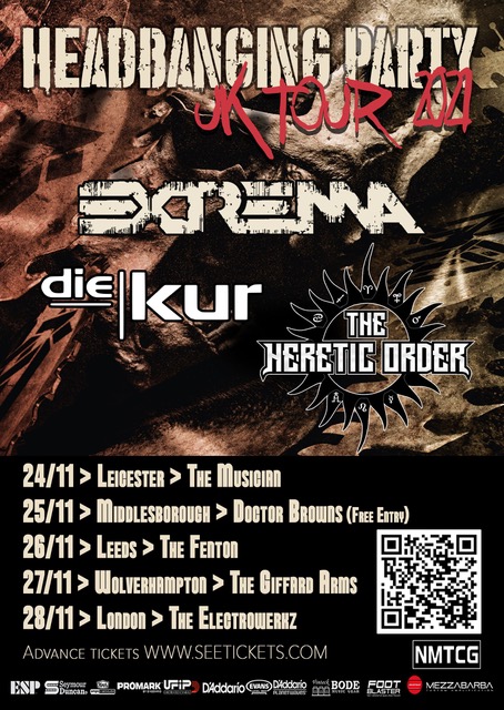 METALWAVEItaly's tweet photo. EXTREMA: annunciato il ''Headbanging Party UK Tour 2021'' con Die Kur e The Heretic Order https://t.co/FjZYCVvbSb #metalwave #EXTREMA #HeadbangingPartyUKTour2021 #DieKur #TheHereticOrder #AsherMediaRelations https://t.co/imNYNLARjY