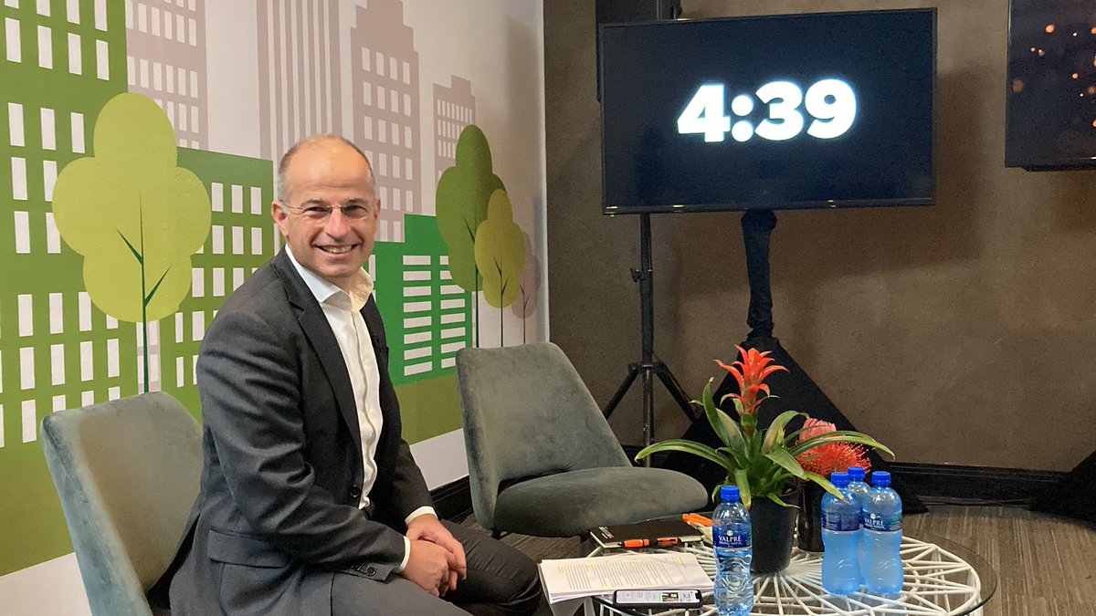 BoshoffHuba's tweet photo. About to go live! Sebastiaan Messerschmidt hosting a public lecture on smart transport in the city with prof Hans Quak and Thato Motlaunhg @NLinSouthAfrica @cocreatesanl @buas @nesosouthafrica #cocreatesanl #resilientcities https://t.co/Bkv9wSEvEE