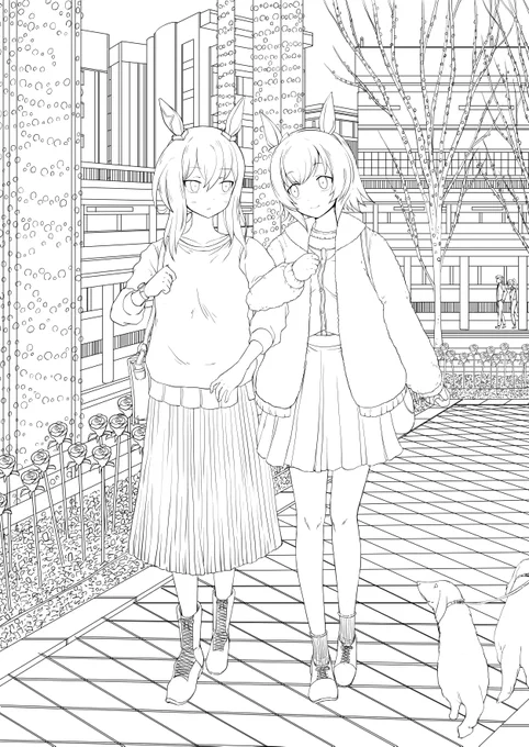 コツコツ進めてます
ドライアイだと線画してる時目がきついw 