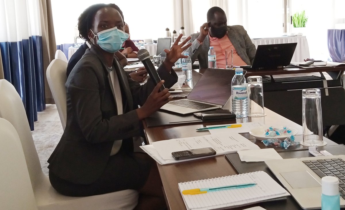 ICRCUganda's tweet photo. MPs debate what they think is relevant, there is need to simplify the language of International Humanitarian Law, give them examples in the region which relate with Uganda. MPs need to be shown the relevance of IHL. – Patricia Nduru, Law Lecture @UCUniversity. #AcademicRoundtable https://t.co/c9yXZTAKJh