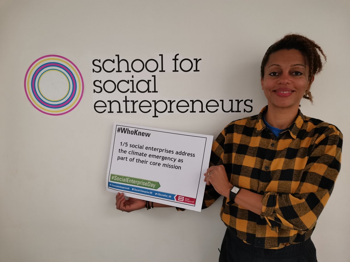 Happy #SocialEnterpriseDay! 😍

#WhoKnew 1/5 social enterprises address the climate emergency as part of their core mission 🌎 #SocEnt4Climate
