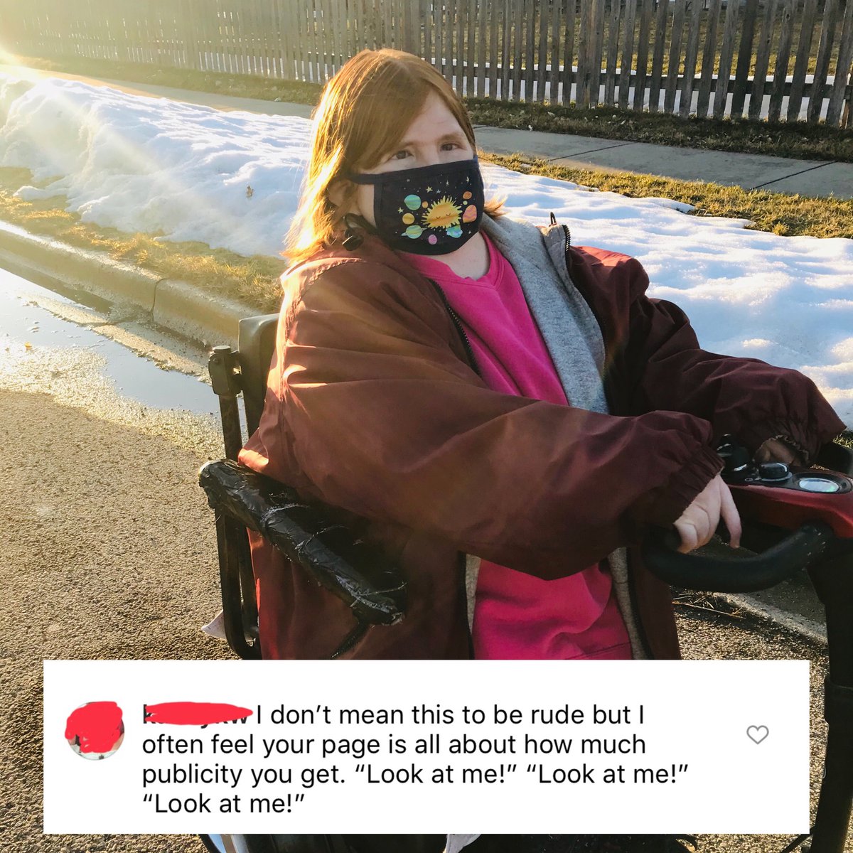 melissablake's tweet photo. I got this comment awhile ago and we need to talk about it. Why is society so intent on humbling women? Yes, I am going to be my own cheerleader AND my own hype woman! 📣📣

I post about the “publicity” I get because seeing disabled people represented is so important to me. https://t.co/9LxxCRDdzq