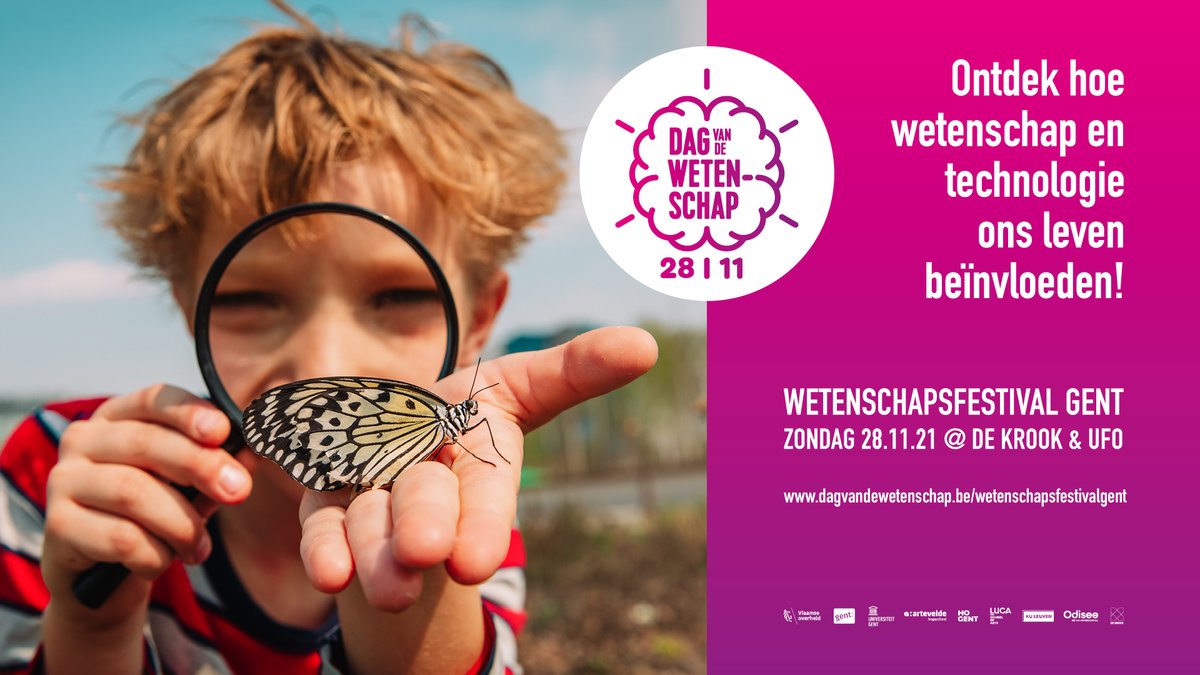 Wetenschapscafé (@wetenschapscafe) on Twitter photo 28 november is het weer <a href="/dagvdwetenschap/">DagvandeWetenschap</a> 🥳
Beleef meer dan 𝟴𝟬 𝗮𝗰𝘁𝗶𝘃𝗶𝘁𝗲𝗶𝘁𝗲𝗻 op het #WetenschapsfestivalGent in De @dekrookbe en het UFO. #dvdw2021
ℹ️ & gratis tickets 👉dagvandewetenschap.be/festivals/wete… 28 november is het weer <a href="/dagvdwetenschap/">DagvandeWetenschap</a> 🥳
Beleef meer dan 𝟴𝟬 𝗮𝗰𝘁𝗶𝘃𝗶𝘁𝗲𝗶𝘁𝗲𝗻 op het #WetenschapsfestivalGent in De @dekrookbe en het UFO. #dvdw2021
ℹ️ & gratis tickets 👉dagvandewetenschap.be/festivals/wete…