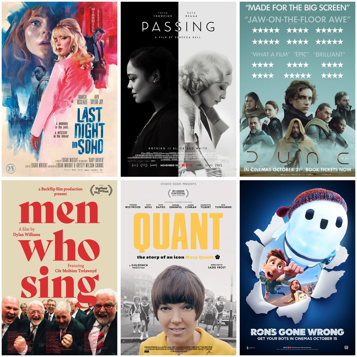 StoryhouseLive's tweet photo. What's on at #StoryhouseCinema (12 - 18 October) 🍿🍿🍿
#LastNightInSoho, #PassingMovie, #Dune, #MenWhoSing, #QuantFilm, & #RonsGoneWrong.
🎟️ Get showtimes and cinema tickets at: https://t.co/MDaG8WVZTg https://t.co/8fVBviPW1Y