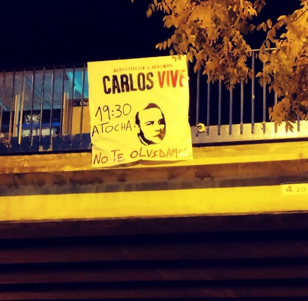 Hoy salimos a las calles, a gritar tu nombre un año más.

No olvidamos. No perdonamos.

Si no tienes con quién ir a la mani (Atocha a las 19.30) escríbenos! Hoy Madrid se echa a la calle por ti, Carlos.