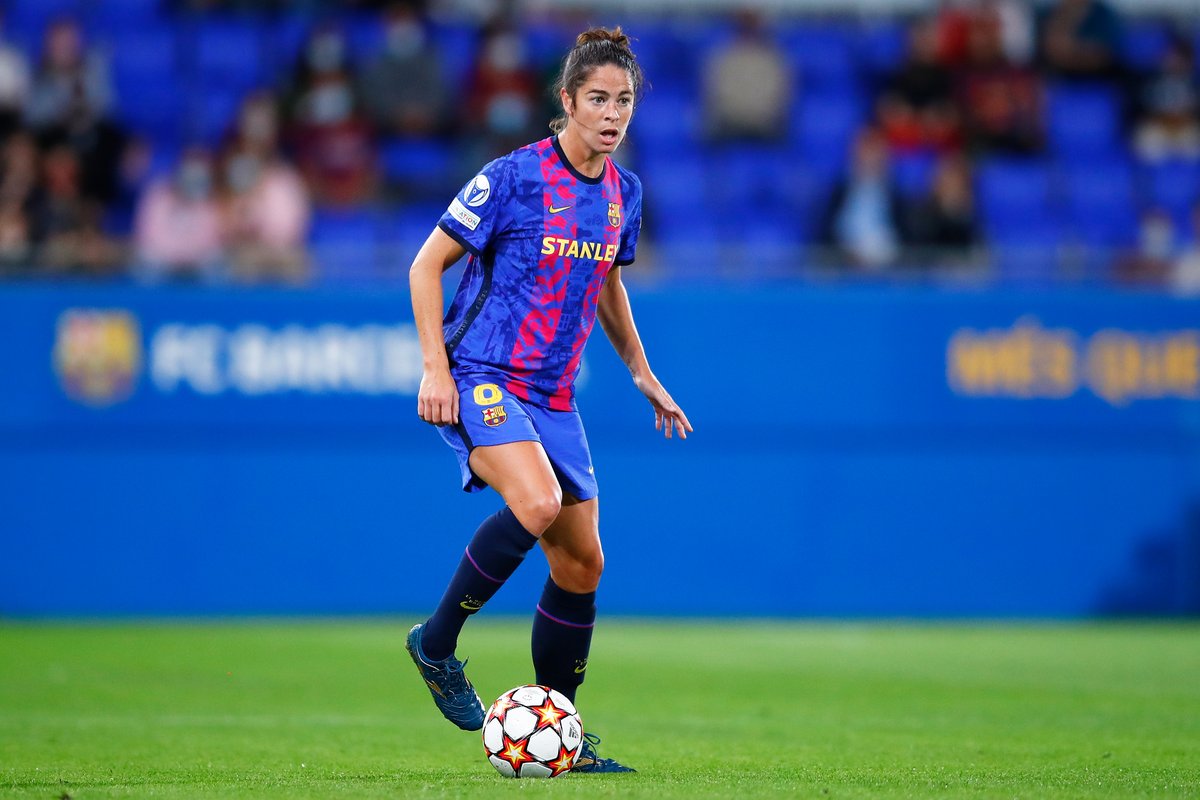 👏 Appearance no. 6⃣0⃣ for @marta_torre5, who also got on the scoresheet against Hoffenheim last night. 💙❤️ One word to describe the Barça star? #UWCL | @FCBfemeni