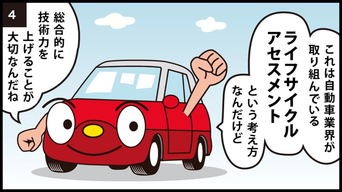 carta_jp's tweet photo. ぼくたちクルマも電動化してエコカーにシフト、カーボンニュートラルに全面協力してます。

EVは走行中はCO2排出ゼロのクリーンなクルマだけど、つくる時、運ぶ時、棄てる時などにどうしてもCO2は排出されるんだ。全工程でCO2排出量を見て評価する考え方が必要!みんなもできることから始めませんか!? https://t.co/ACFIBEIfPT
