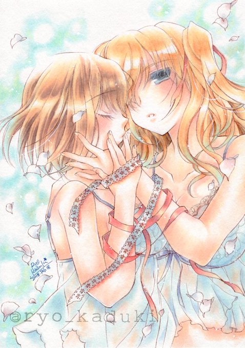 🎀
------------
2018.02 制作
#コピック #copic
アルビレオ

#創作百合 