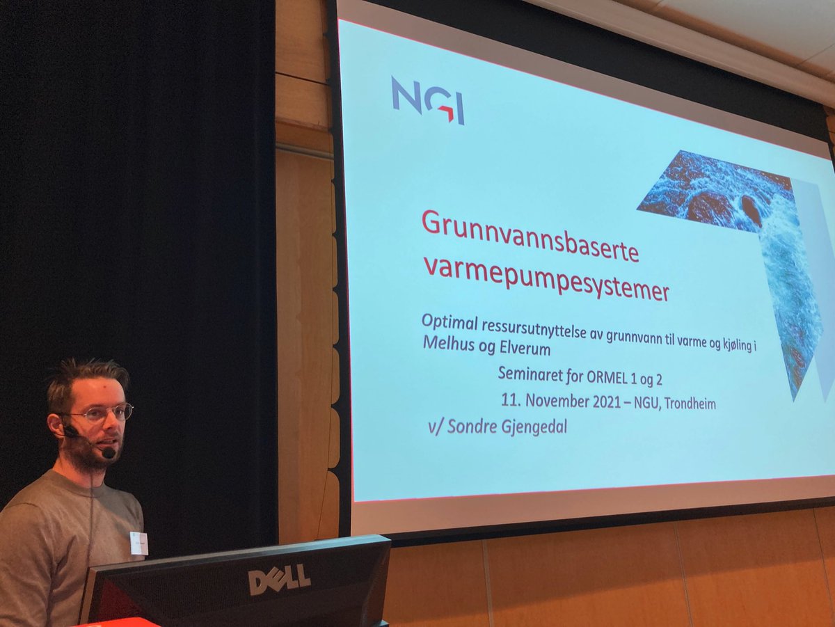 UrbangeoN's tweet image. #ORMEL #prosjektene har flere #PhD studier. Her viser Sondre Gjengedal sine resultat om «Grunnvannsbaserte varmepumpesystem». #Artikler fra hans PhD er #openaccess (gratis på nett). Veileder @KalskinRandi @NTNU. @NGUgeology