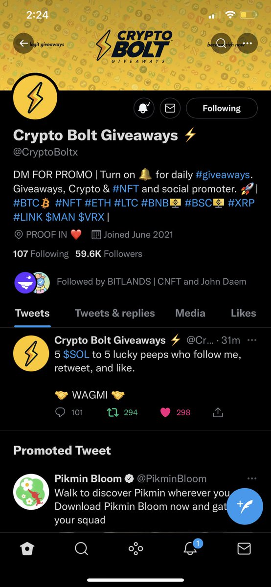 marcosdzrod's tweet photo. @CryptoBoltx Done https://t.co/Xj9rum7NZS