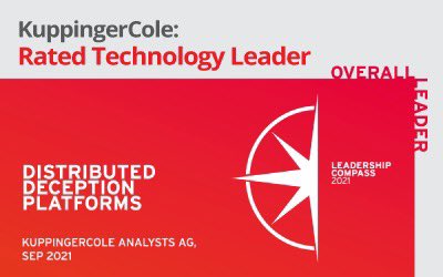 AcalvioTech's tweet image. Acalvio’s ShadowPlex Named a Leader in Deception Technologies by @kuppingercole; Achieving the Highest Security Rating

lnkd.in/g8eKCzaf #advancedthreatprotection #insiderthreat #cyberdeception #leader #zerotrust
