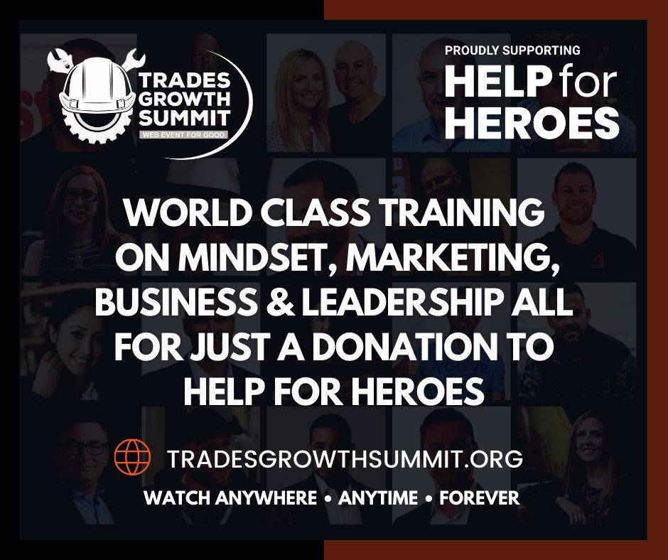 30+ LEADERS share how to build a profitable trades business you deserve! 

GET ALL ACCESS BEFORE 15th November! It’s like Netflix for Trades.
In support of <a href="/helpforheroes/">Help for Heroes</a>
tradesgrowthsummit.org

#tradespeople #profit