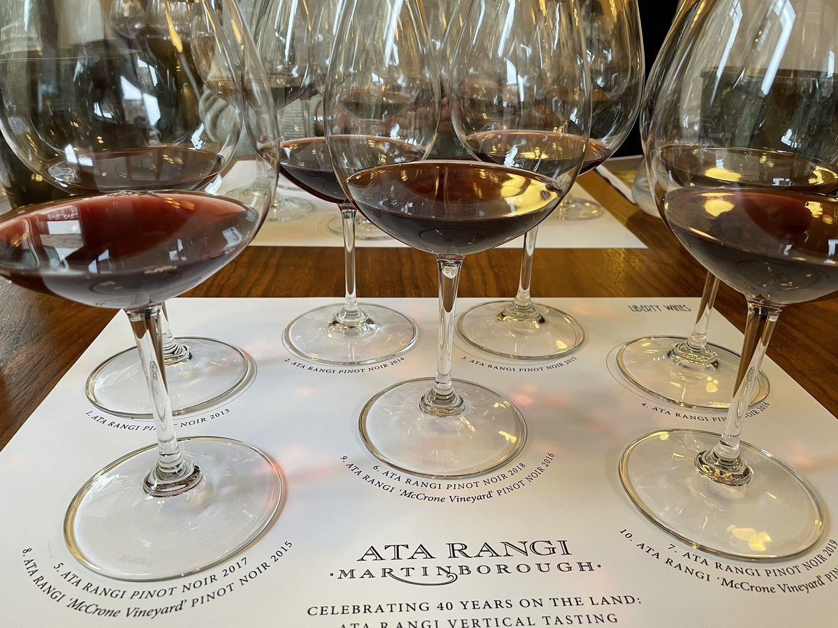 s_cellars's tweet photo. Celebrating 40 years on the land with @Ata_Rangi @liberty_wines wines at Trivet yesterday.
It was a pleasure to be hosted by Mackenzie from the Ata Rangi family to learn more about the history behind this iconic Martinborough vineyardπ·
#nzpinot #pinotnoir #nzwine #nzwinesuk https://t.co/tJenH5Gb9d