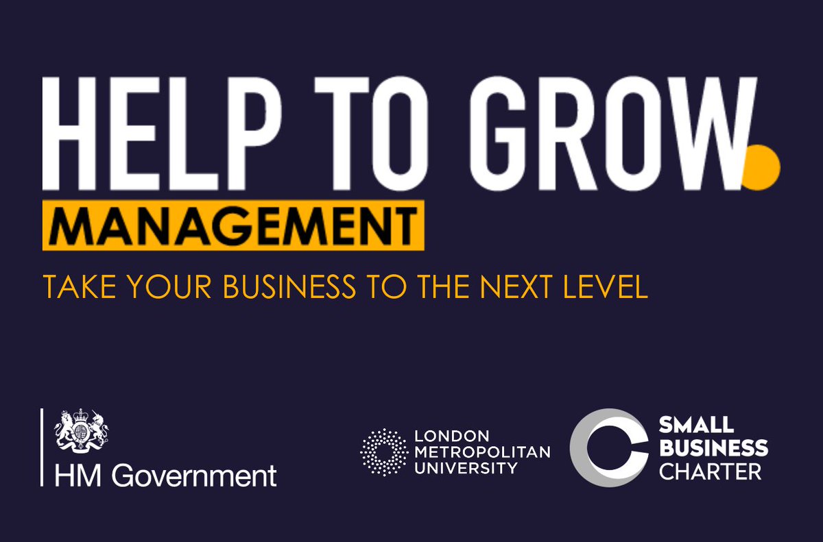 At <a href="/LondonMetUni/">London Met Uni</a> we are delighted to be involved in delivering the Government's Help To Grow Programme for SMEs starting in January 2022.  londonmet.ac.uk/news/articles/… For more information and to register please visit smallbusinesscharter.org #SME #HelpToGrow