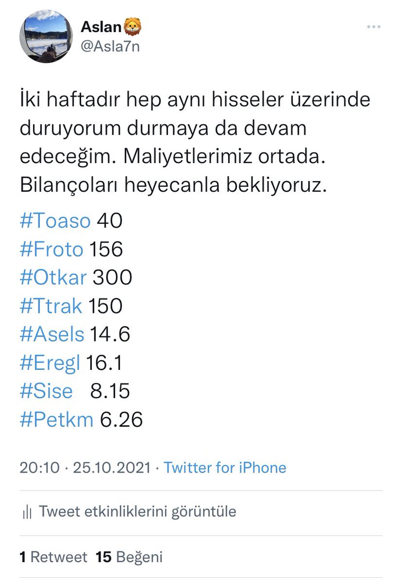Asla7n's tweet photo. Öncesi-sonrası yapalım.

#Toaso %50
#Froto  %35
#Otkar %15
#Ttrak %15
#Asels #25
#Eregl %20
#Sise %20
#Petkm %25

Kısa sürede portföydeki 8 hissenin ortalama getirisi %25. Daldan dala atlamadan doğru hisselerde sabırla bekleyip emeğimizin karşılığını aldık. https://t.co/e5e4WRJjc4