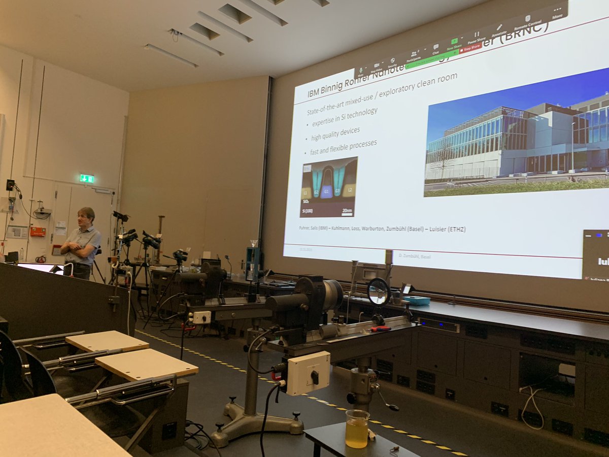 AndreasAtETH's tweet photo. Attending the first review meeting of the @snsf_ch @nccrSpin in #Basel, #Switzerland with @DMZumbuhl of @UniBasel_en presenting the program on #quantum #computing with #spin #qubits. https://t.co/GKSDM7AzRX