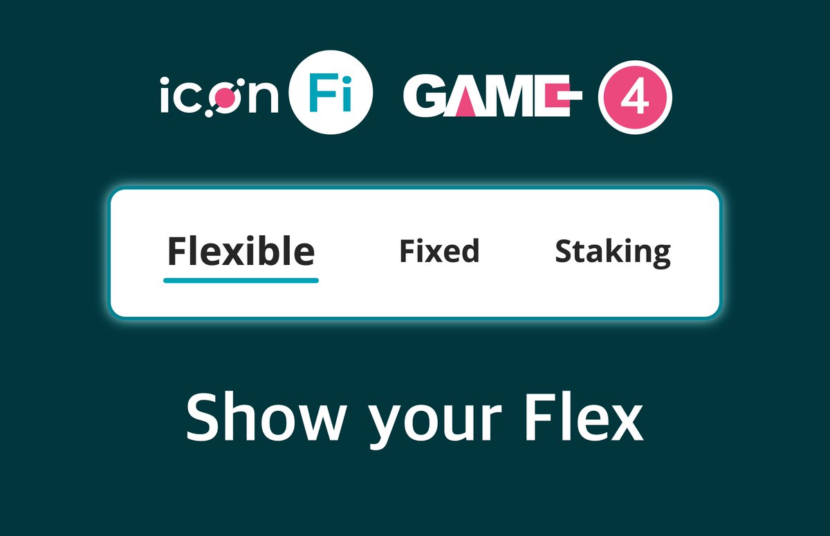 #ICONFi_Game 4 just began! 
Deposit any coins under "Flexible tab" on #ICONFi - among $BTC, $ETH, $USDT, $USDC - and share the screenshot &amp; leave the comment of #ICONFi! Please check out the details on the Game Play link below!

Play: bit.ly/ICONFiGame4

#ICONFi #SquidGame