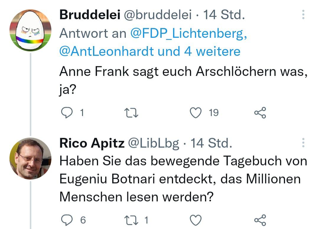 KimWinkler1312's tweet photo. Es geht immer noch ekliger, wie Rico Apitz von der FDP Lichtenberg beweist.
#Botnari https://t.co/UzqTzD1Rz4