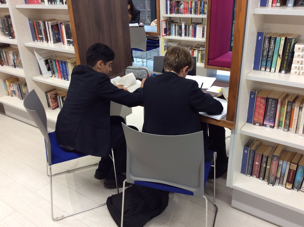 bgs_library's tweet image. Year 8 English enjoying a change of scenery and working in the library this morning 📚📖📝
#literature #teachingspace #alternativeclassroom
