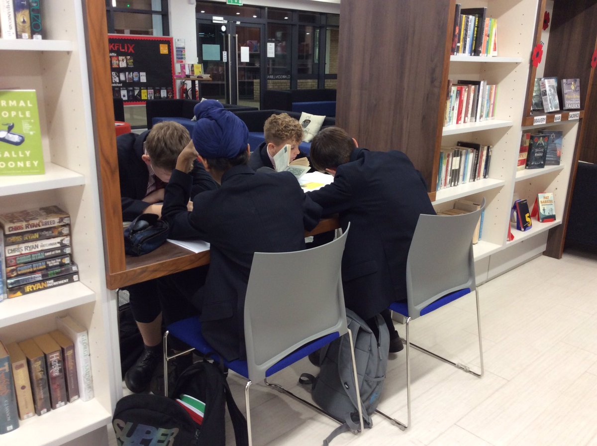 bgs_library's tweet image. Year 8 English enjoying a change of scenery and working in the library this morning 📚📖📝
#literature #teachingspace #alternativeclassroom