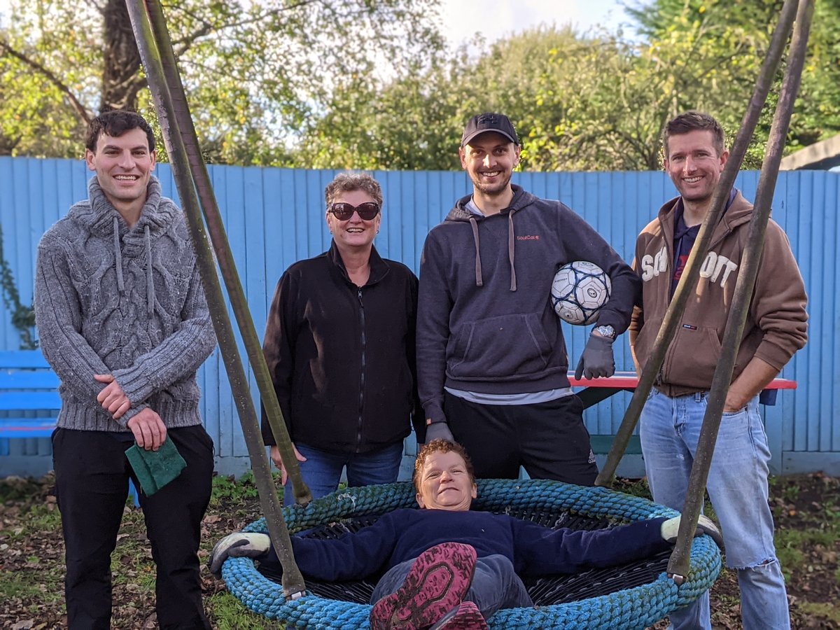 DMHStallard's tweet photo. Our team have been clearing rubbish, cleaning furniture, raking leaves and much more to help @cherrytreesuk clear their garden space and create a new outdoor area for visitors to enjoy. Good job team! Read more - https://t.co/PrDpZ8tKvG https://t.co/u95PRuPCjF