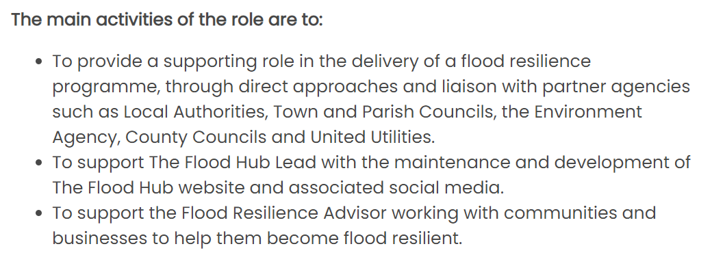 TheFloodHub's tweet photo. 📢@nwgrnd_Flood ARE RECRUITING ‼️

Are you looking for your first step in developing a career in #Flood Resilience? Do you want to help make a difference and raise awareness of flood #resilience?

Apply here➡️: https://t.co/AEcXOJruW2

#vacancies #Blackburn #flooding https://t.co/P9bzEjeXh6