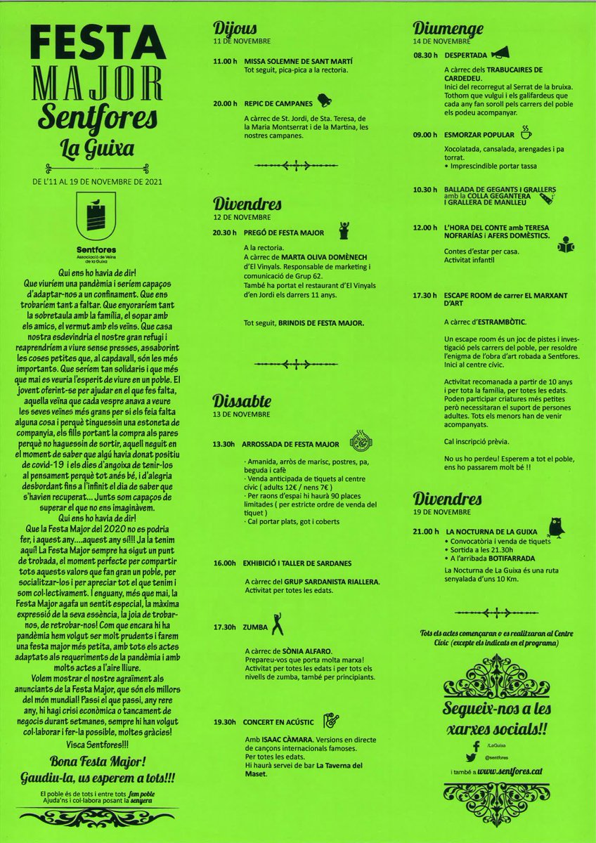 La Guixa - Sentfores tweet media
