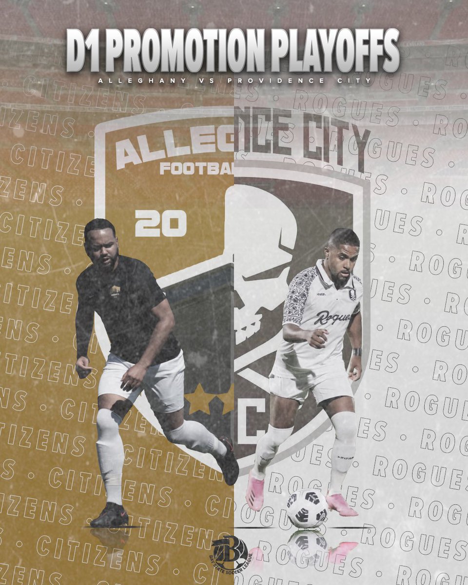 The stage is set - Alleghany FC will take on Providence City FC in a 2-leg promotion playoff for a spot in the top flight of the BSSL. The first leg kicks off this Saturday #COYC