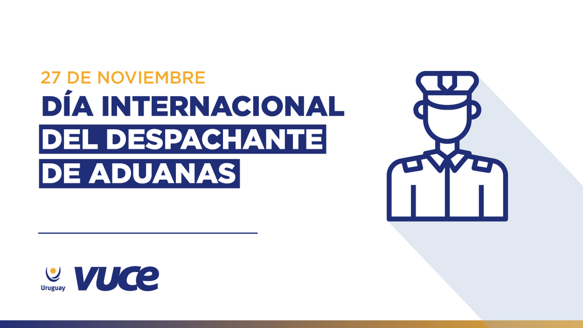 vuceUY's tweet photo. Como cada 27 de noviembre, celebramos el Día Internacional del Despachante de Aduanas. Les hacemos llegar nuestro saludo a todos! https://t.co/Mf8Bl2m3LM
