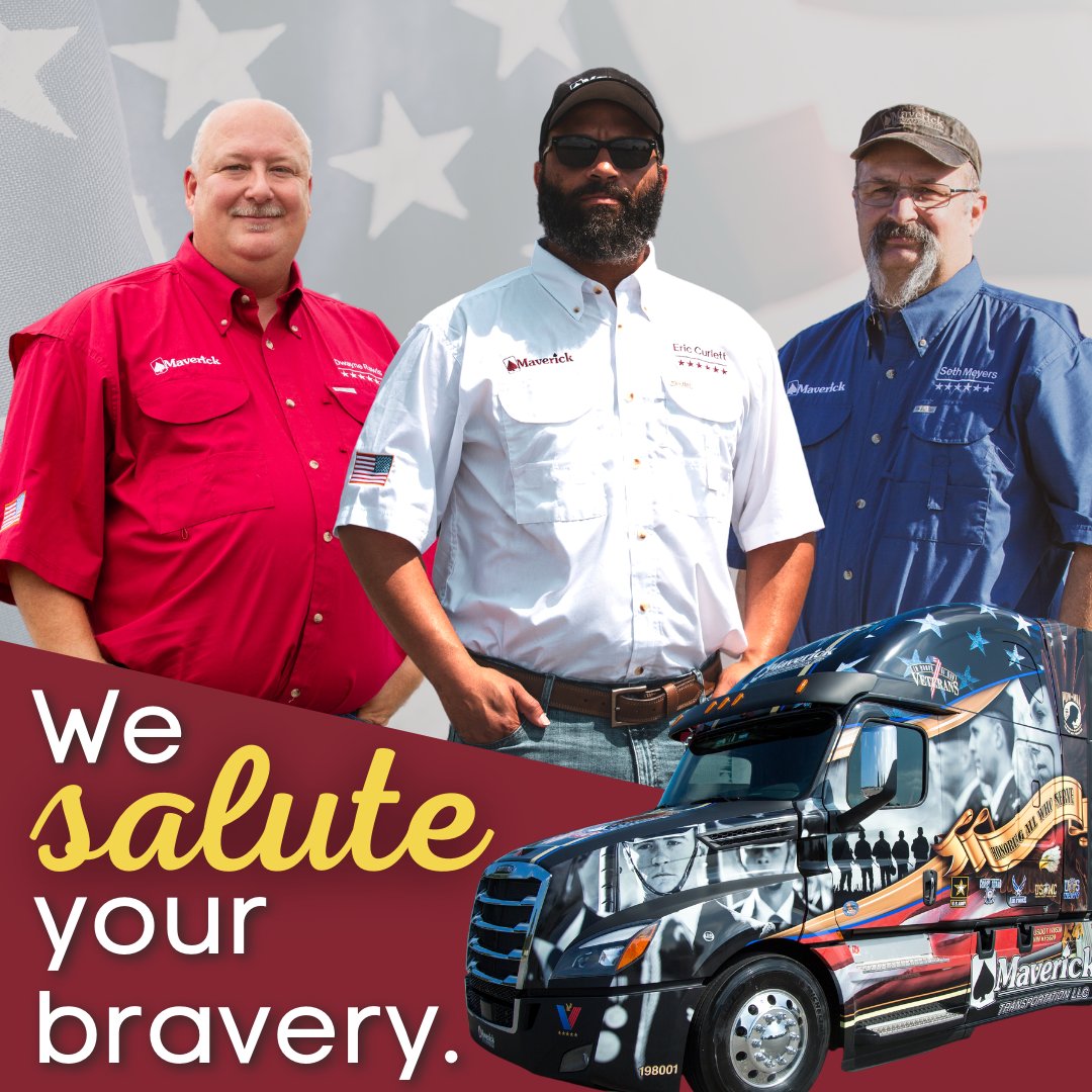 DriveMaverick's tweet photo. We are proud to say that we have many veterans that call Maverick their home. Happy Veterans Day! https://t.co/y52oTXhPm2
