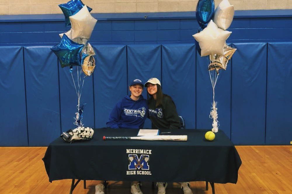 GoodspeedMorgan's tweet photo. So excited to officially be a blue devil for the next four 😈😈 #rolldevs
 Thank you to everyone who came to celebrate this exciting moment with me! 
@BobRossiRITG @RhodePremier @CCSUsoftball https://t.co/tq3ArAAEFF